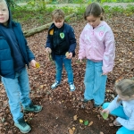 bosleerwandeling en park- en bosspelen