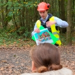 bosleerwandeling en park- en bosspelen